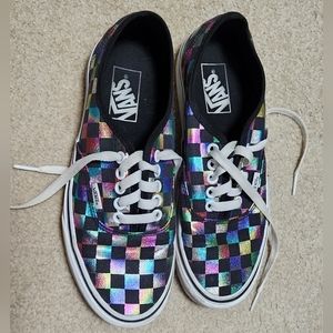 Rainbow Checkered Vans